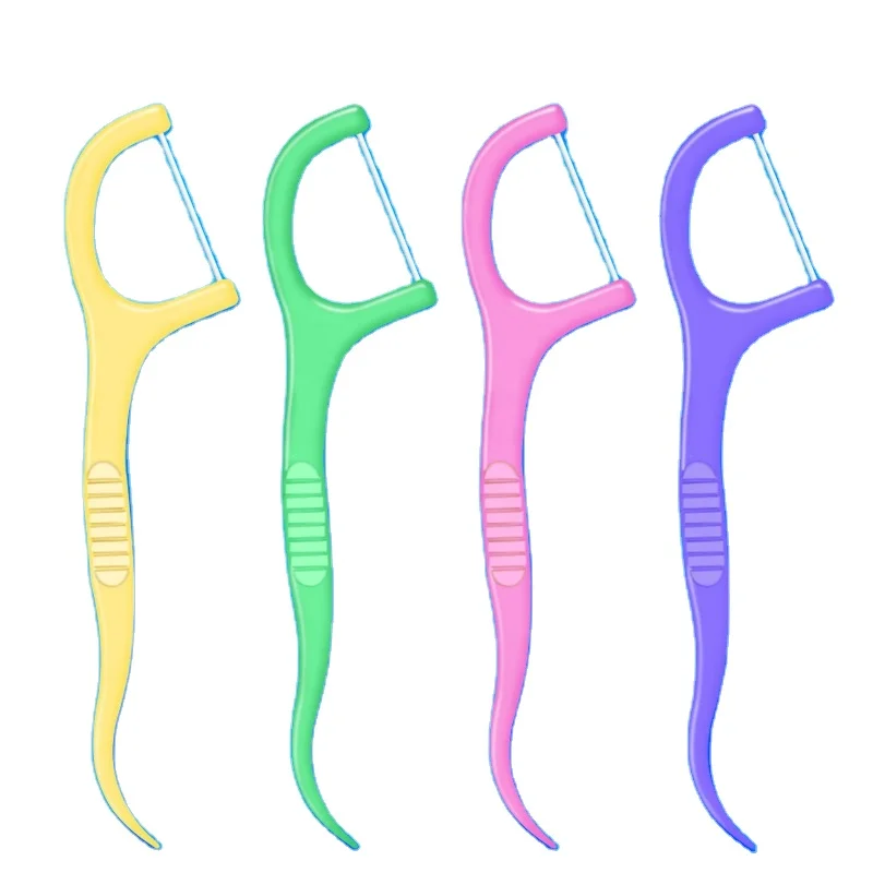 Bulk 50 Picks Per Box Mint Fruit Flavor Flosser Toothpick Dental Floss Pick