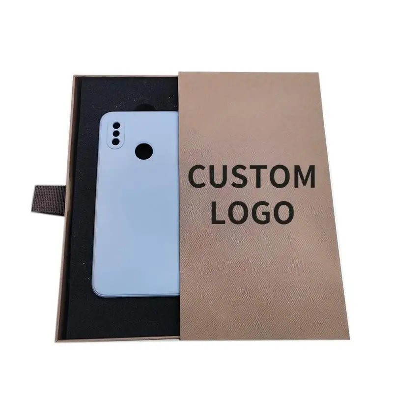 custom logo mobile phone case gift drawer paper box recyclable rigid gift box for cell phone case packaging