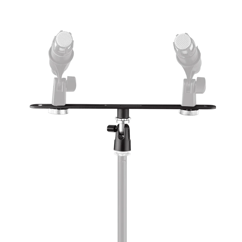 
MAS020 High Quality Studio Stereo Recording Bar Microphone Mic Angle Adjustable Stable Professional Double Dual Stand 