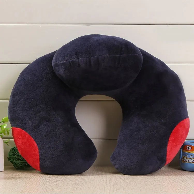 Fashion trends Adult children coral velvet neck pillow rest available soft and comfortable u-shape travel memory foam pillow