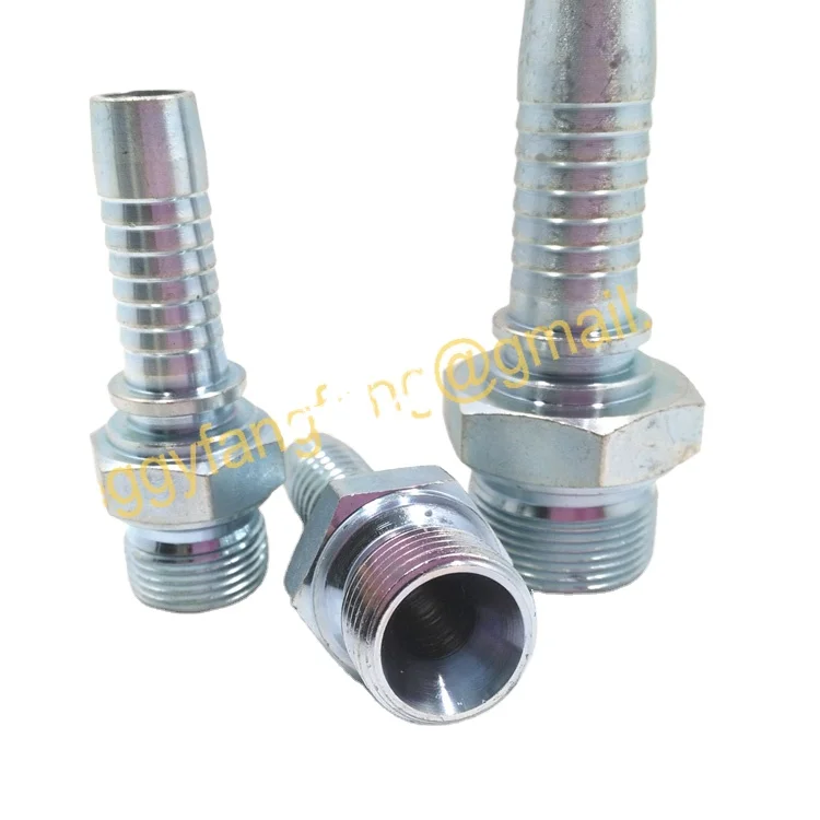 ODM Factory Carbon Steel Hose Fittings Low Price Adapters Couplings for Hydraulic System Pipes