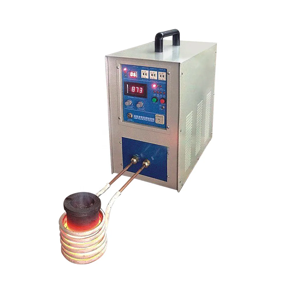 Honghe High Frequency Machine Aluminum Copper Gold Silver Manganese Lead Induction Melting Furnace