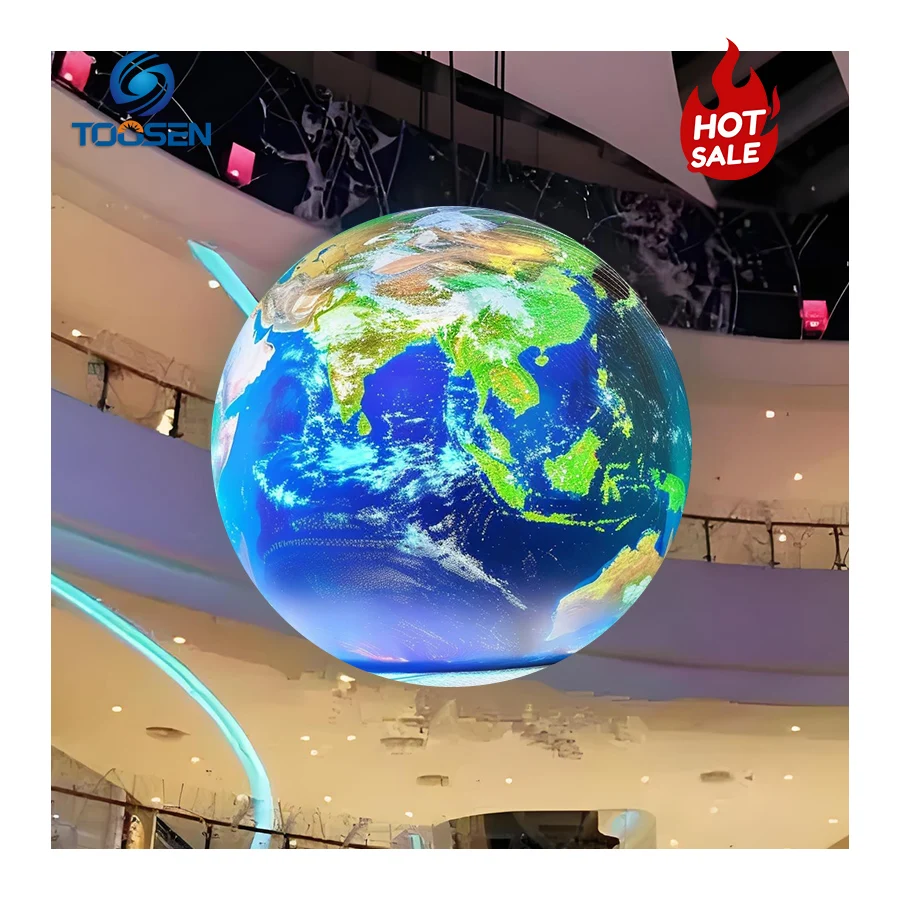 Customize Any Diameter Globe1m 2m 3m 4m 5m 6m 10m Spherical Led Screen Billboard Ball Outdoor waterproofing LED Sphere Display