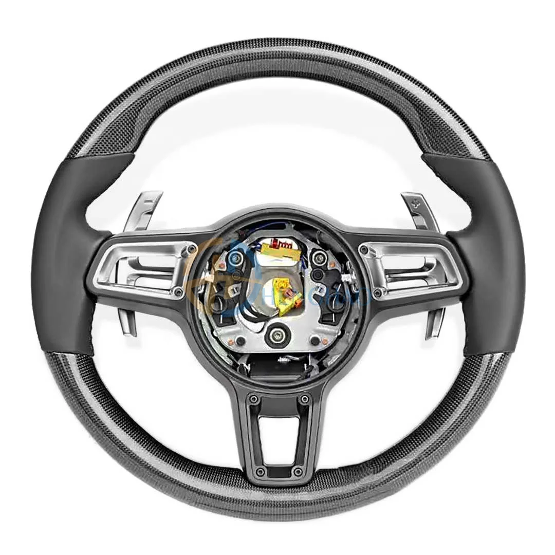 Factory Wholesale Price Carbon Fiber Steering Wheel For Porsche Cayenne Macan Panamera Cayman Boxster 718 911 Upgrade GT Style