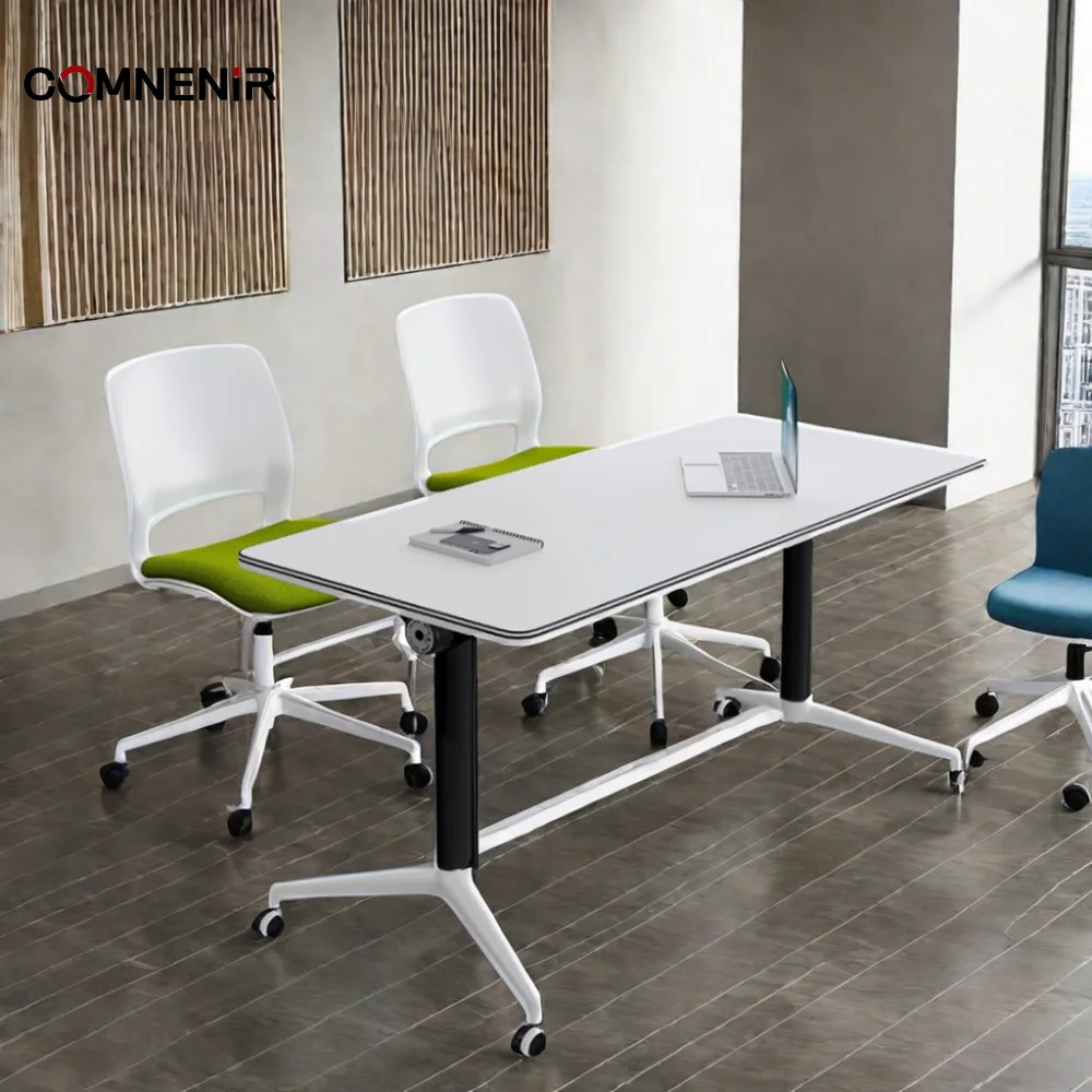 Customizable Contemporary Folding Training Table with Chair for School & Conference Rooms Direct from Factory