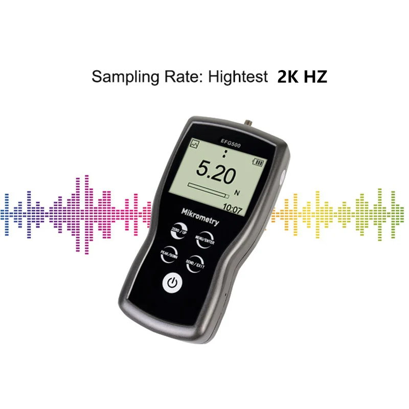 EFG Digital Push Pull Force Gauge With Internal Load Cell dinamometro digitale a mano