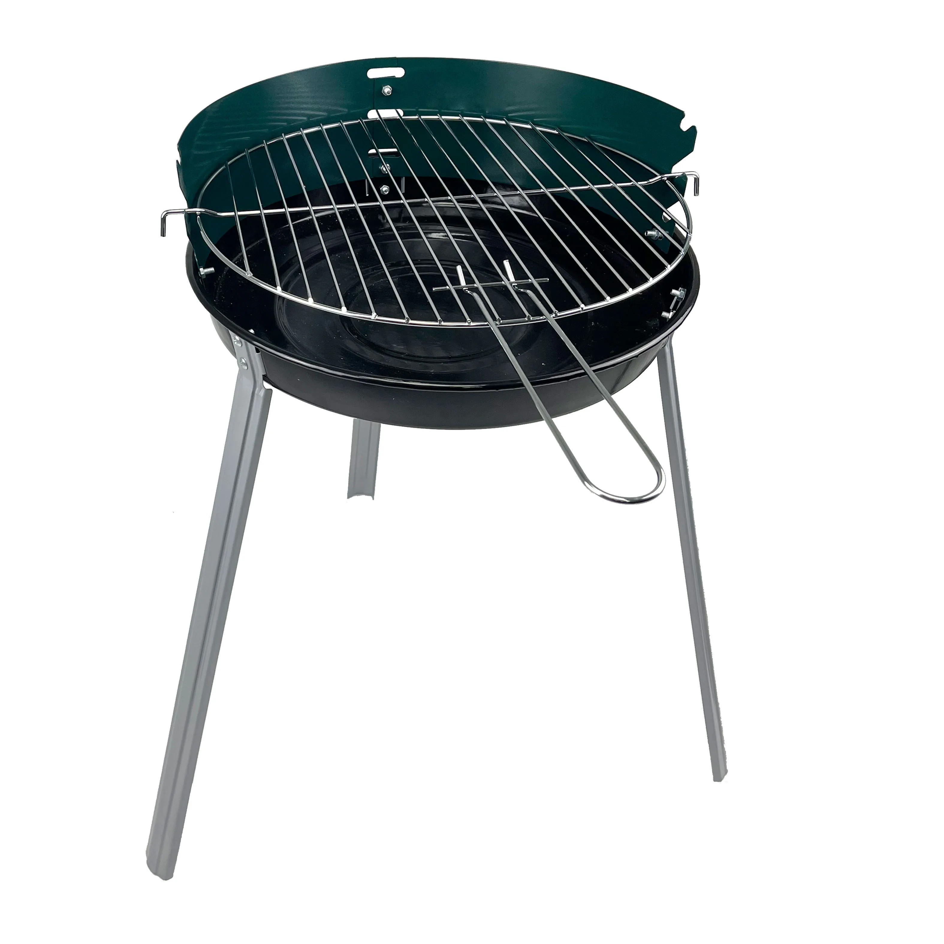 14Inch Simple Round Bbq Balcony New Mini Charcoal clay bbq grill set