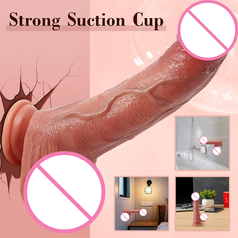 Aizhilian Direct Supplier Dildo Women Real Skin And Feeling Female Remote Control Masturbation Cock Sex Toys Big Penis