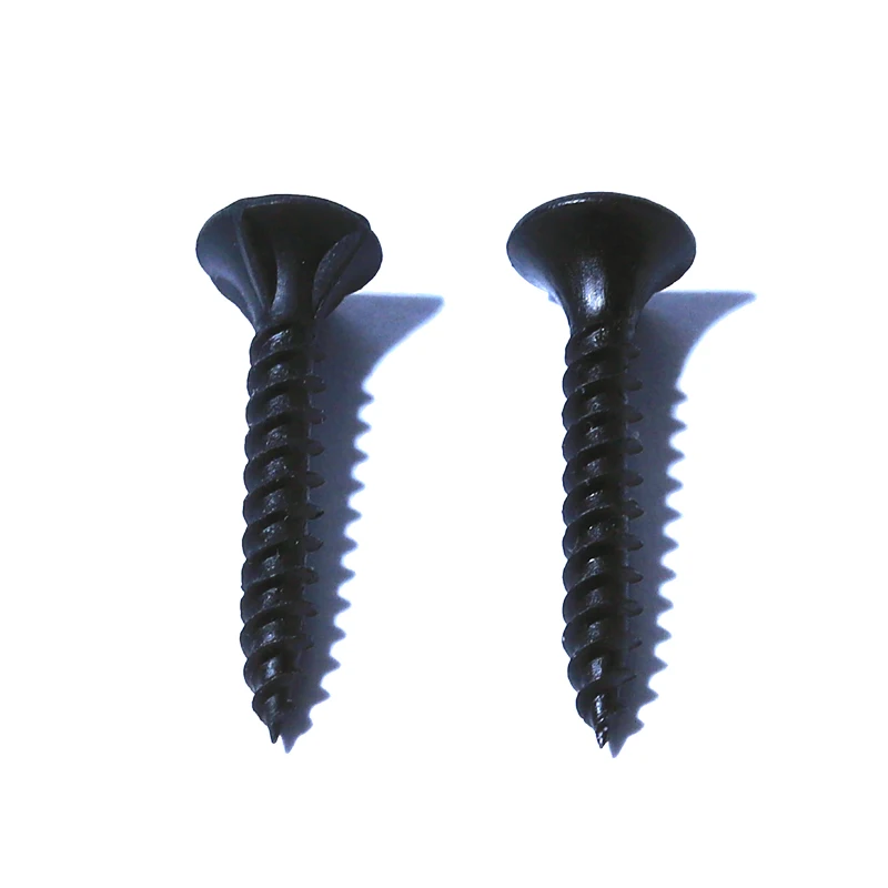 Baysundor #6 M3.5 Phosphate Coarse Thread Dry Wall Mdf Drywall Gun Screw Self Tapping Gypsum Black for Wood