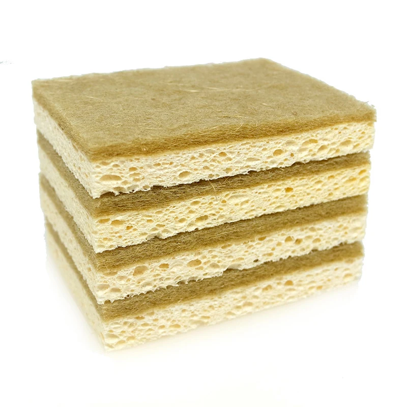 
Customized Natural Biodegradable Wood Pulp Cotton Loofah Dish Sponge Cleaning Tool Kitchen Cellulose Sponge 