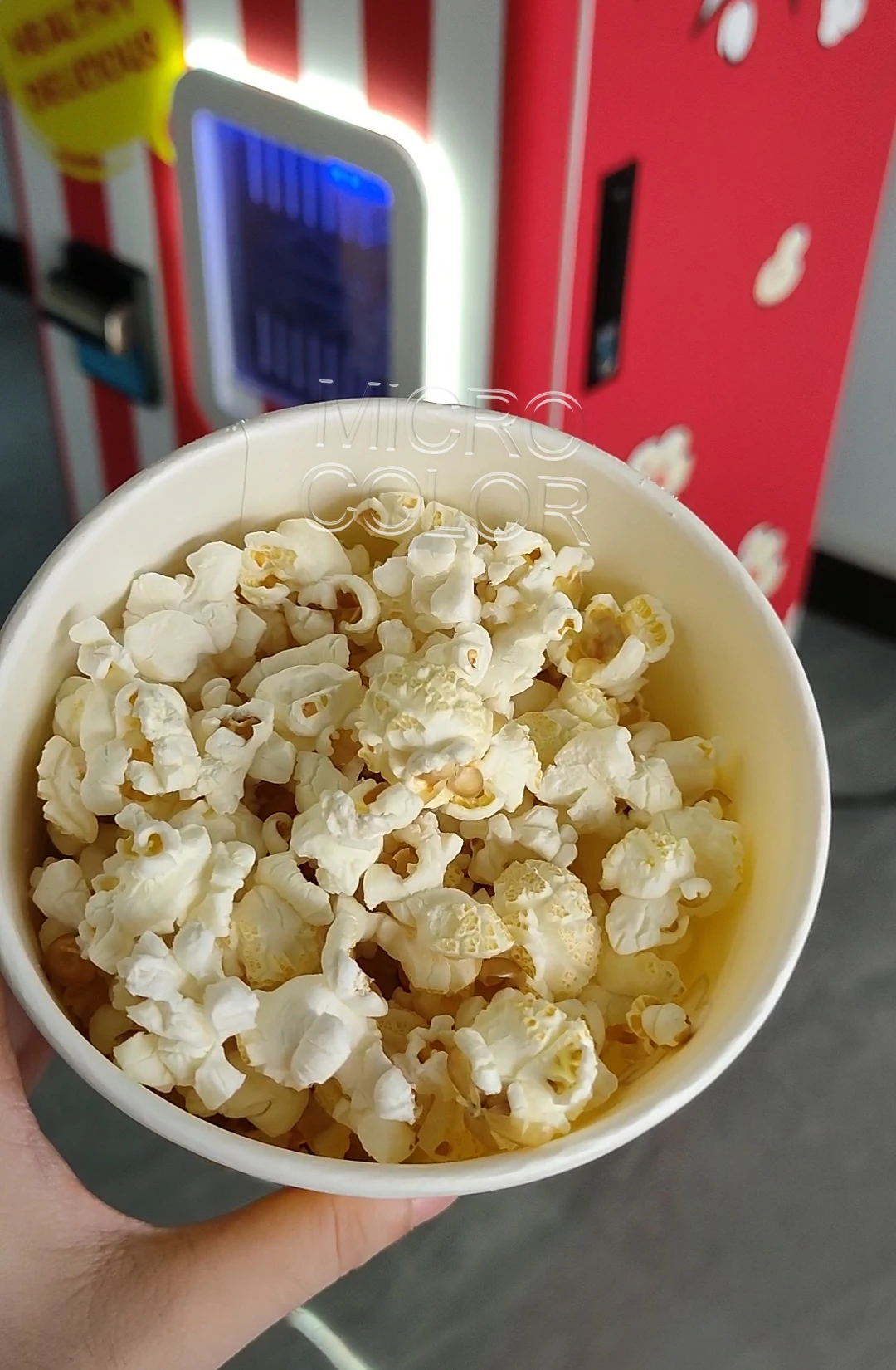 Custom Self-service Popcorn Vending Machine with Bill Acceptor Coin Operated  Automatic Smart Pop corn Machine For Sale