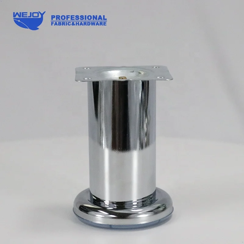 Silver high quality modern metal furniture chrome legs tube sofa stand leg metal sofa legs feet for bed