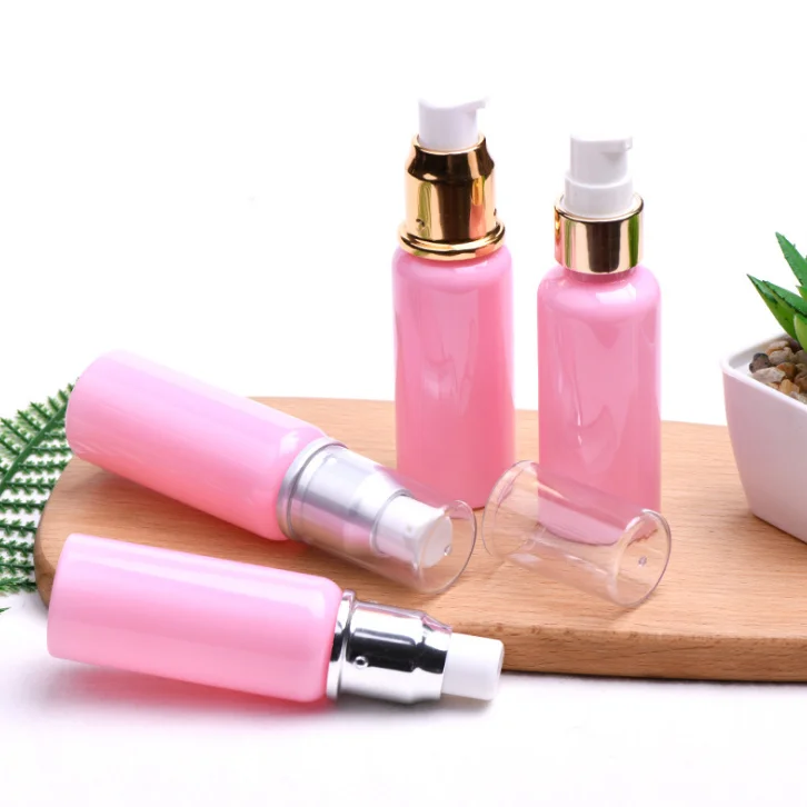 2020 popular pink lotion pump bottles pet bottles manufacturers luxury lotion pump bottle 50ml