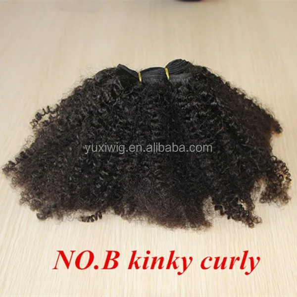 wholesale price tight afro kinky curly clip in hair extensions 100% virgin hair