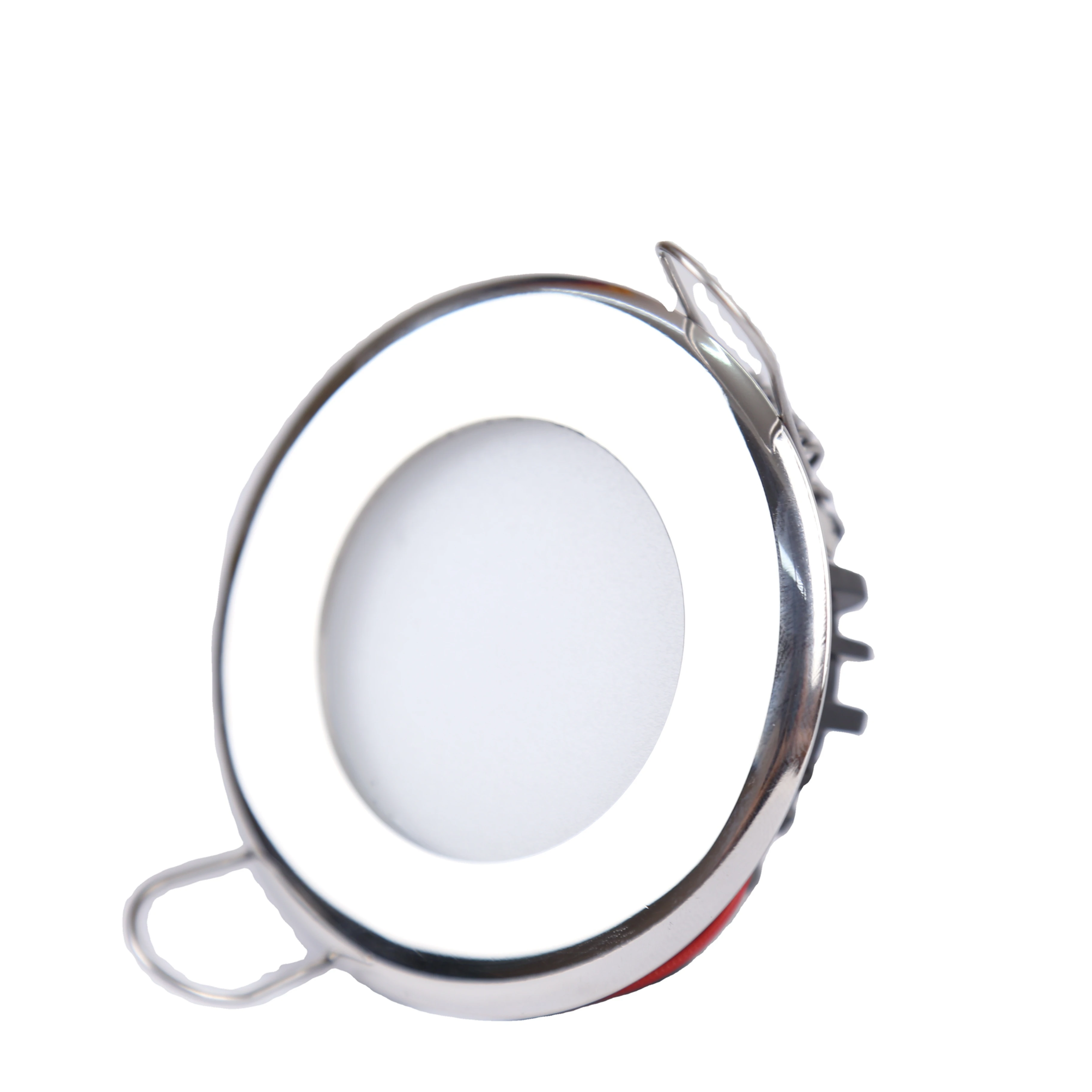 Светодиодный панельный светильник, постоянный ток 2800K 10-30 в 5 Вт, освещение из нержавеющей стали, SMAGI RV, лодка, встраиваемый потолочный светильник, супертонкий 80 мм