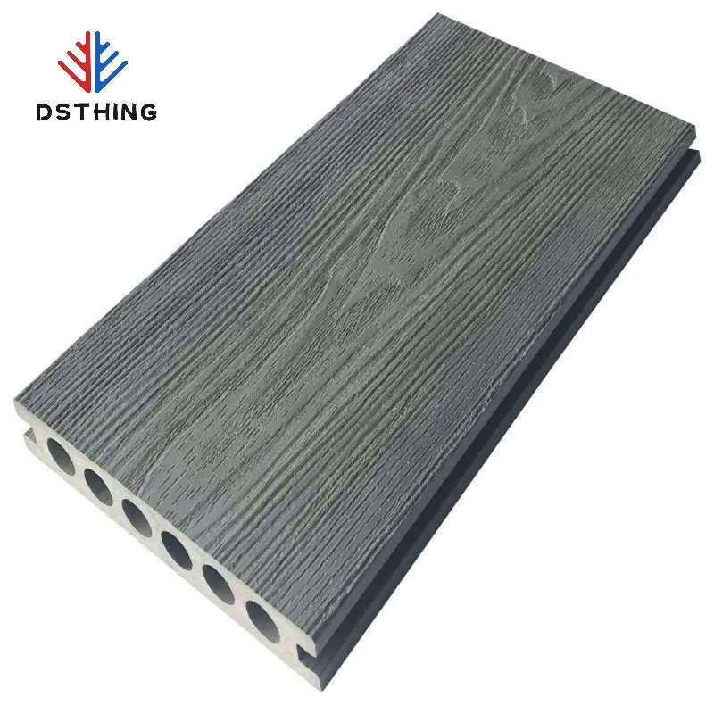 AISEN DECOR New Technology Veranda Solid Wpc Terrace Outdoor Floor Wpc 3d Embossed Composite Decking For Outdoor