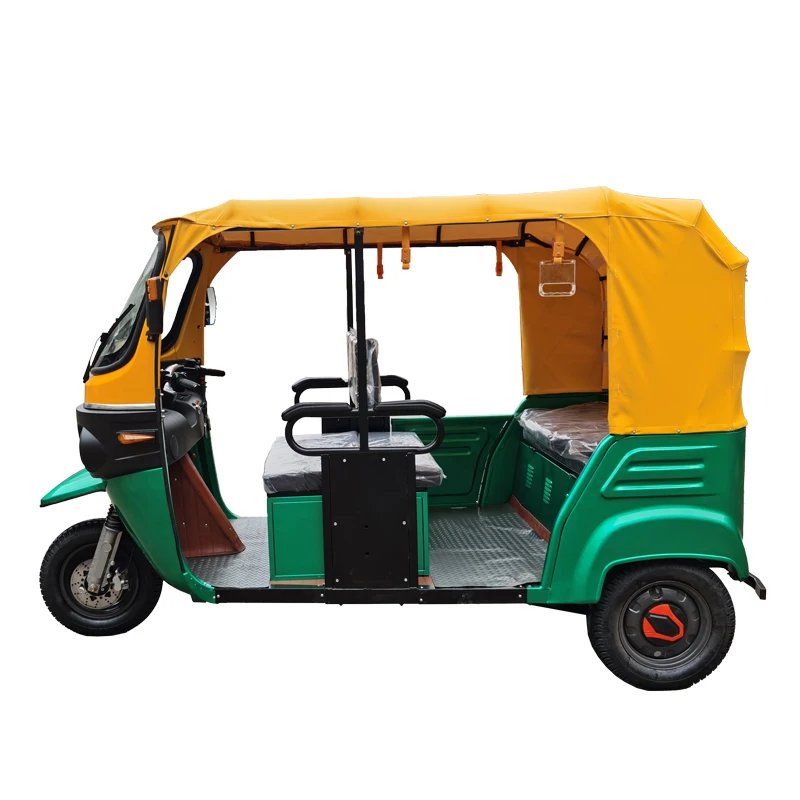 Electric Bajaj Taxi Tuk Tuk Bajaj Auto Rickshaw 3 Wheel Gasoline Electric Hybrid for Daily Life Electric Bodaboda