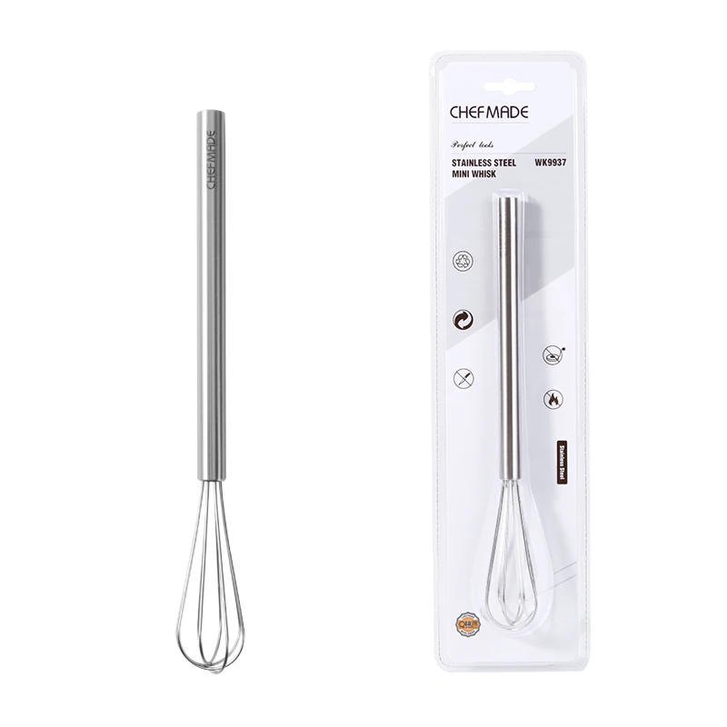 CHEFMADE WK9937 Portable Handheld Stainless Steel Wire Mini Small Ball Egg Whisk in Bulk
