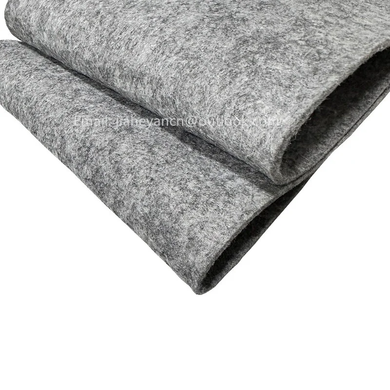 High density Industrial gray grey felt 1mm 2mm 3mm felt roll Hard/Stiff Felt Wadding For Mattress Protection Cushion Sofa