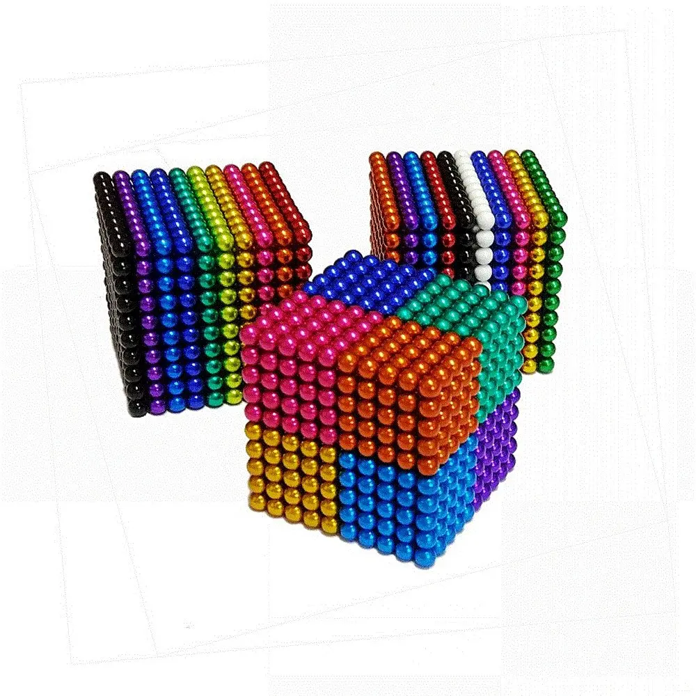 Лидер продаж, игрушка-Пазл «сделай сам», магнитный куб радужного цвета, магнитный шар