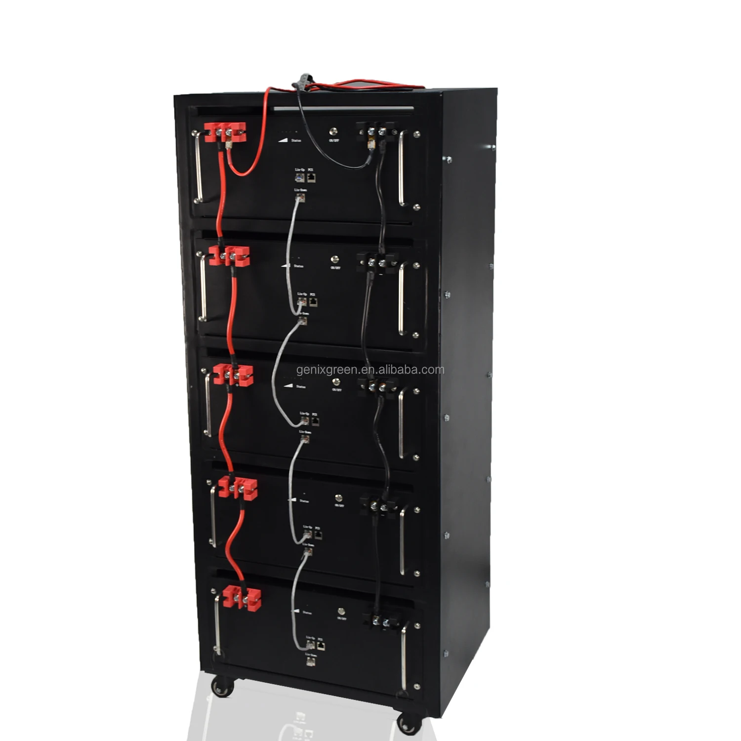 Rack Mounted 48V 100Ah LiFePO4 battery module  hybrid/off-grid 24kwh energy systems solar