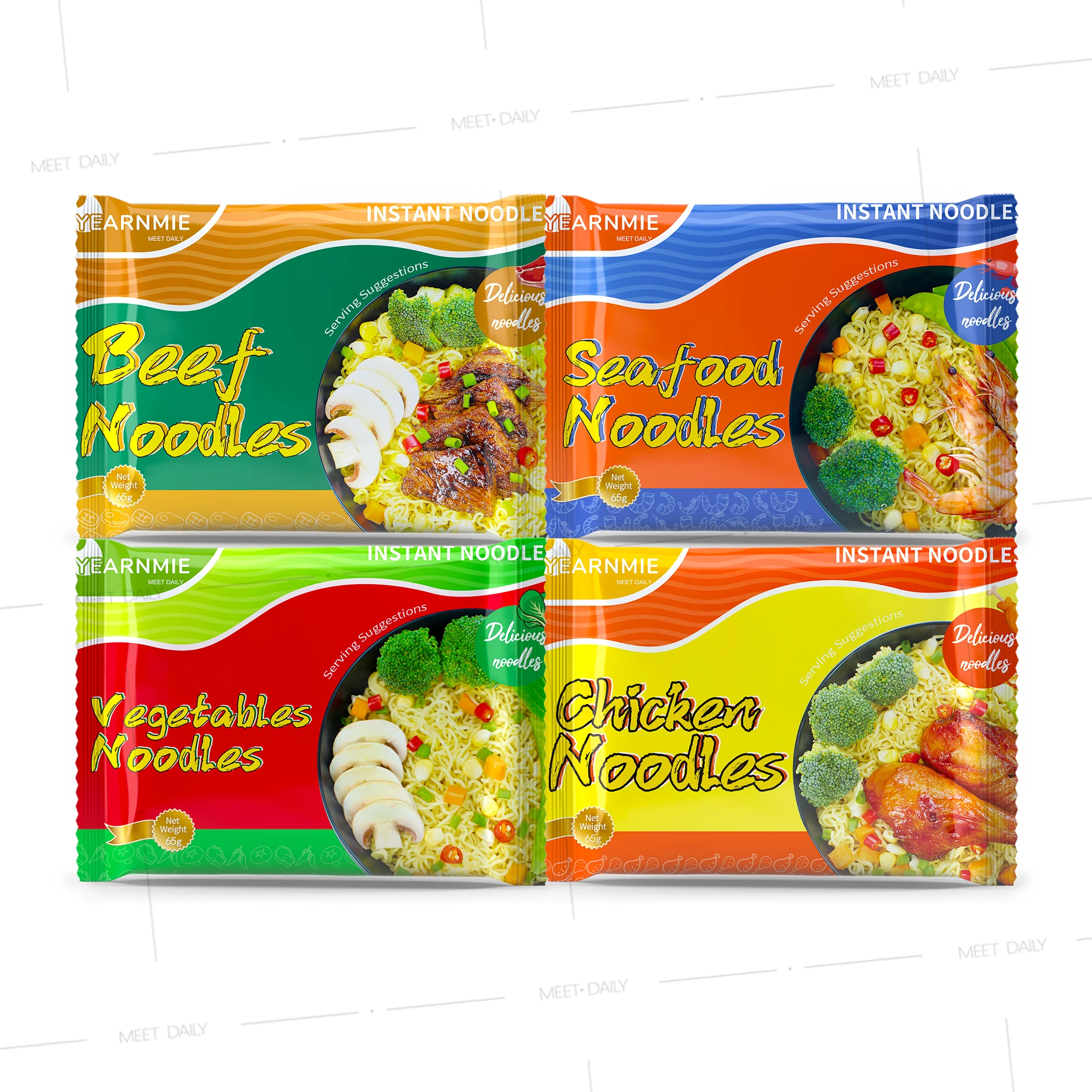 Chinese Wholesale halal haccp Ramen Noodles Factory Price Delicious Soup Spicy INDOMI Flavor Bag Chicken Instant Pasta Noodles