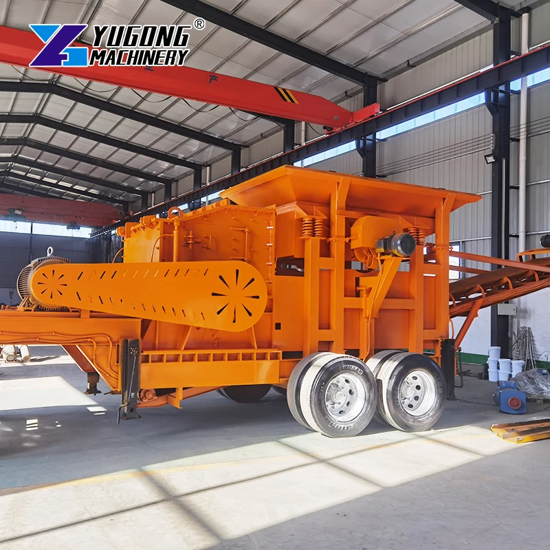 Stone Mobile Crushing Plant Mobile Crusher Station for Rubble Sand Making Machine