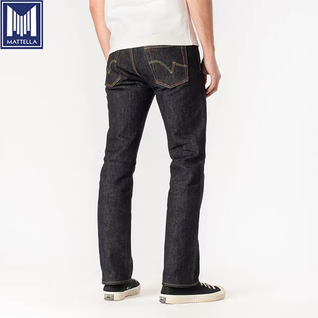 men cheap denim jeans with high quality japanese raw denim fabric wholesale price China OEM factory