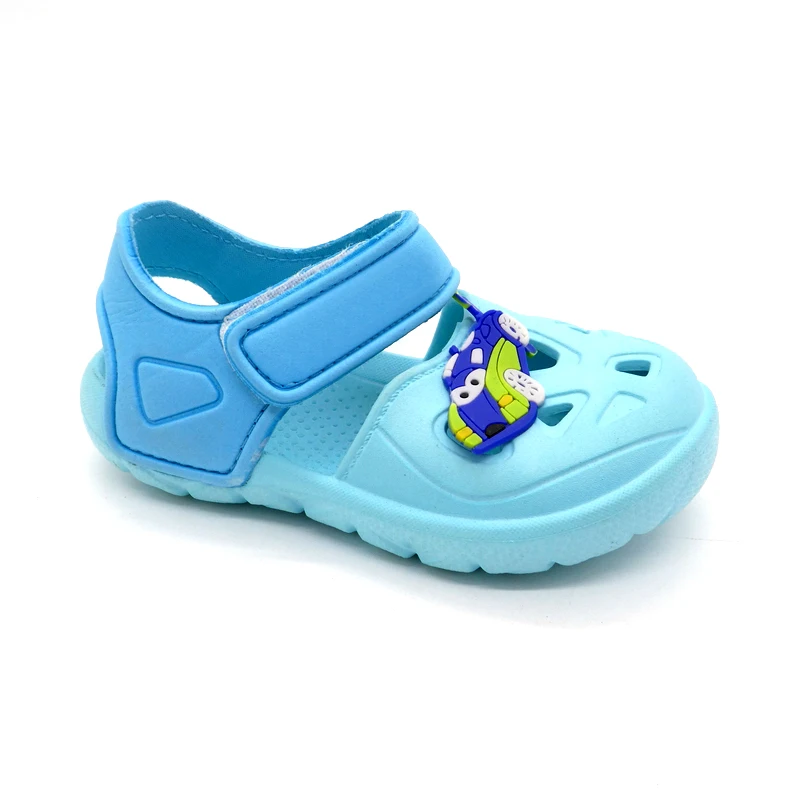 New fashion children clogs for boys car and girls bow flat shoes casual sandals