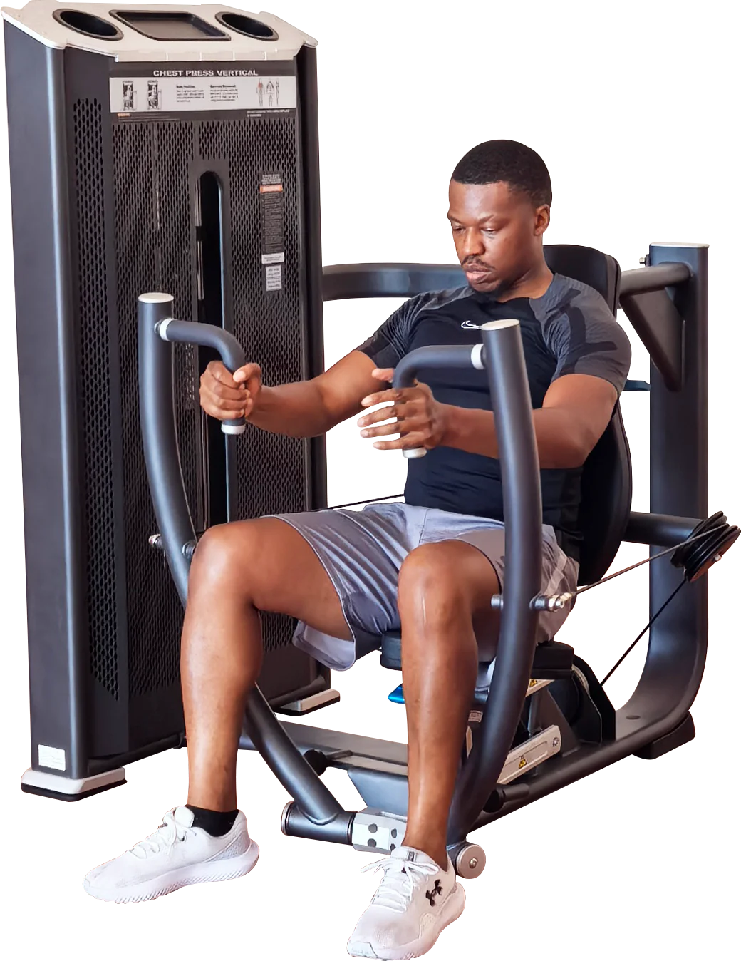 commercial use gym exercise pin loaded strength training power trainer chest press