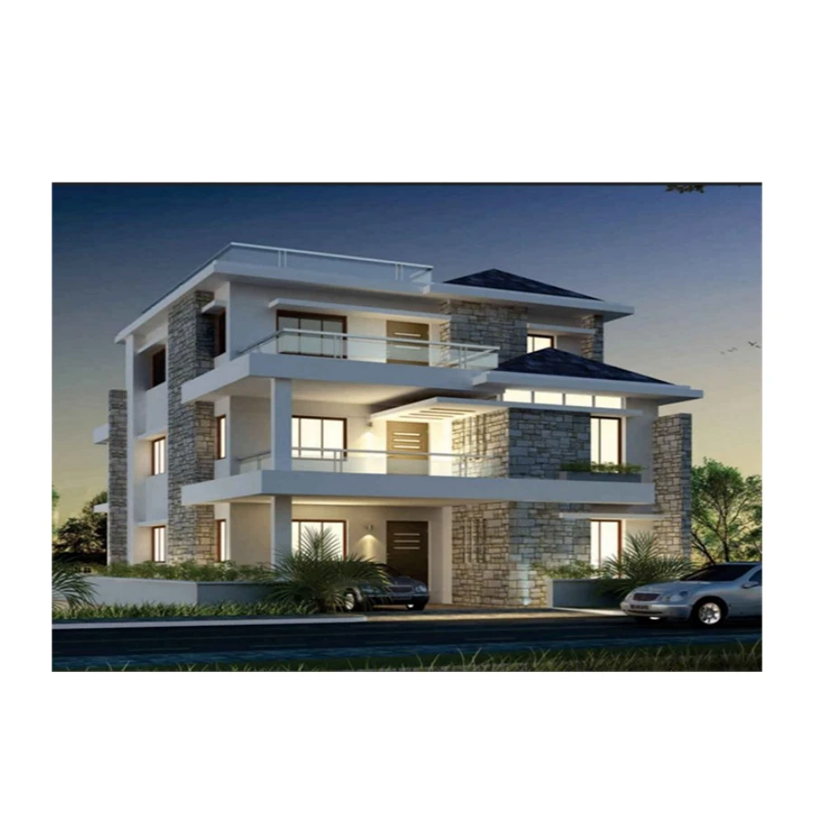 Меблированная легкая стальная конструкция сборный роскошный дом сборные дома виллы