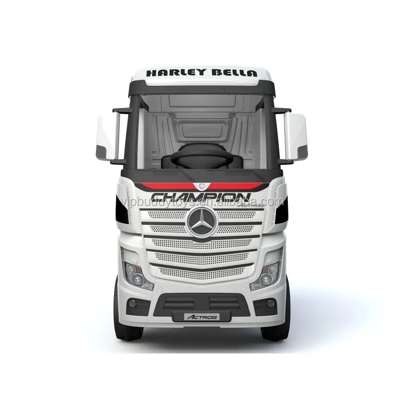 VIP BUDDY Licensed Mercedes Benz Actros Ride on Truck Car Electric Toys Scooter for Kids Cars