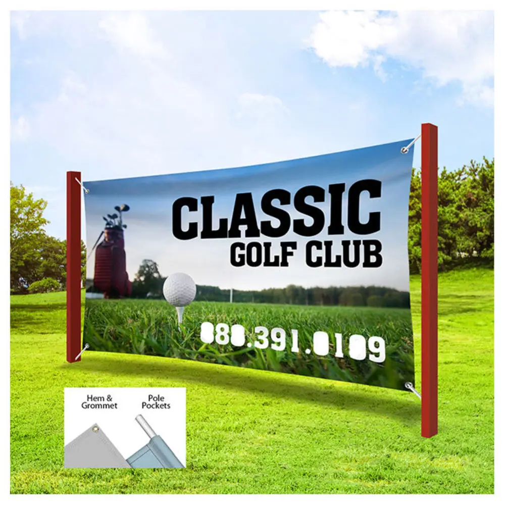 Photocall Poly Banner CMYK Printing Custom Graphics Plastic Banner for Billboard