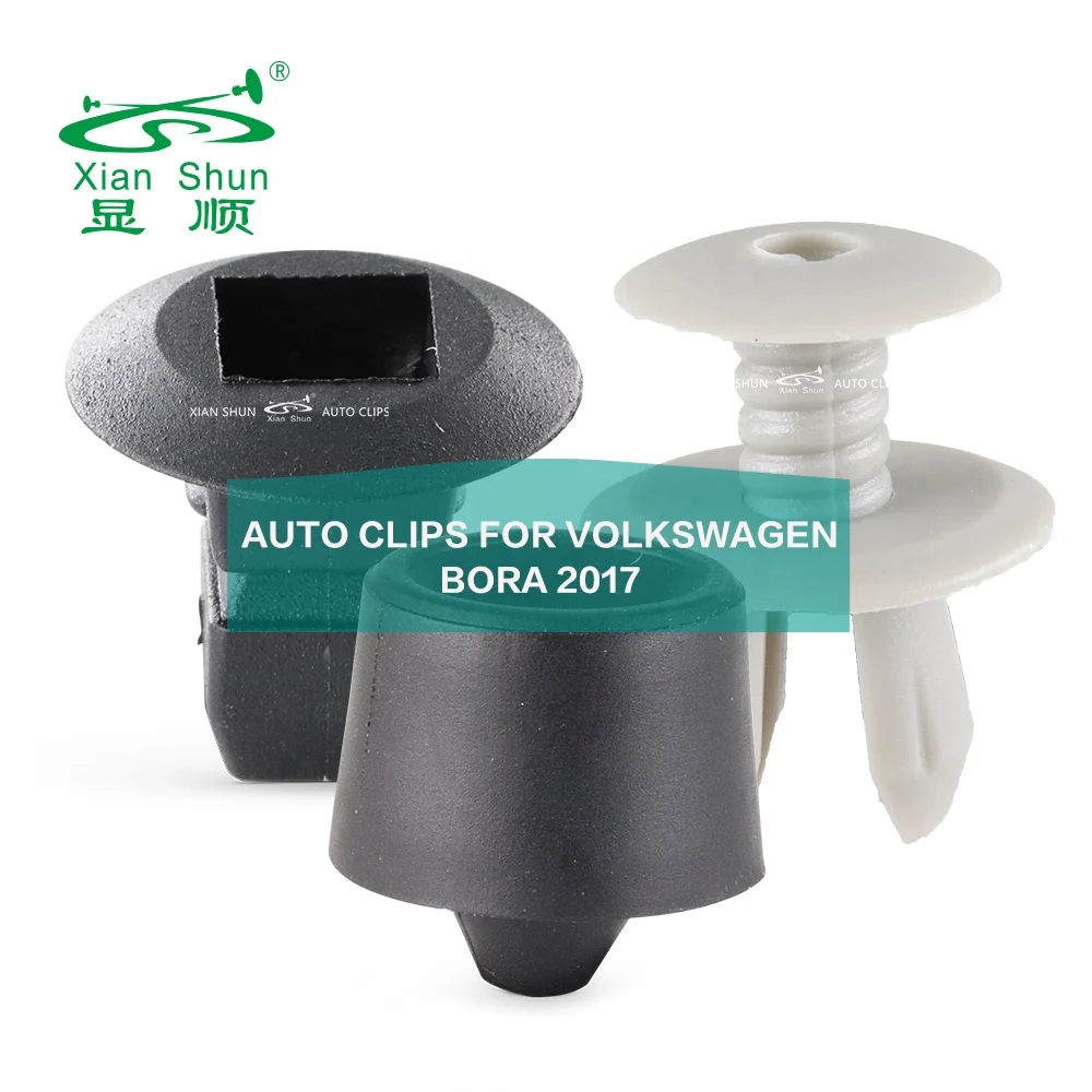 Car Clips For Volkswagen BORA 2017 Body Trim Clip Bumper Door Panel Side Moulding Auto Fastener Clips
