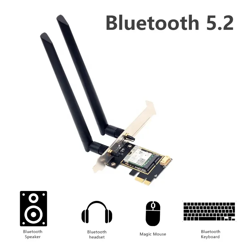 Factory Price Tri-Band BT 5.2 AX3000 New Wifi 6E PCIE WiFi Card Wifi Adapter 802.11n