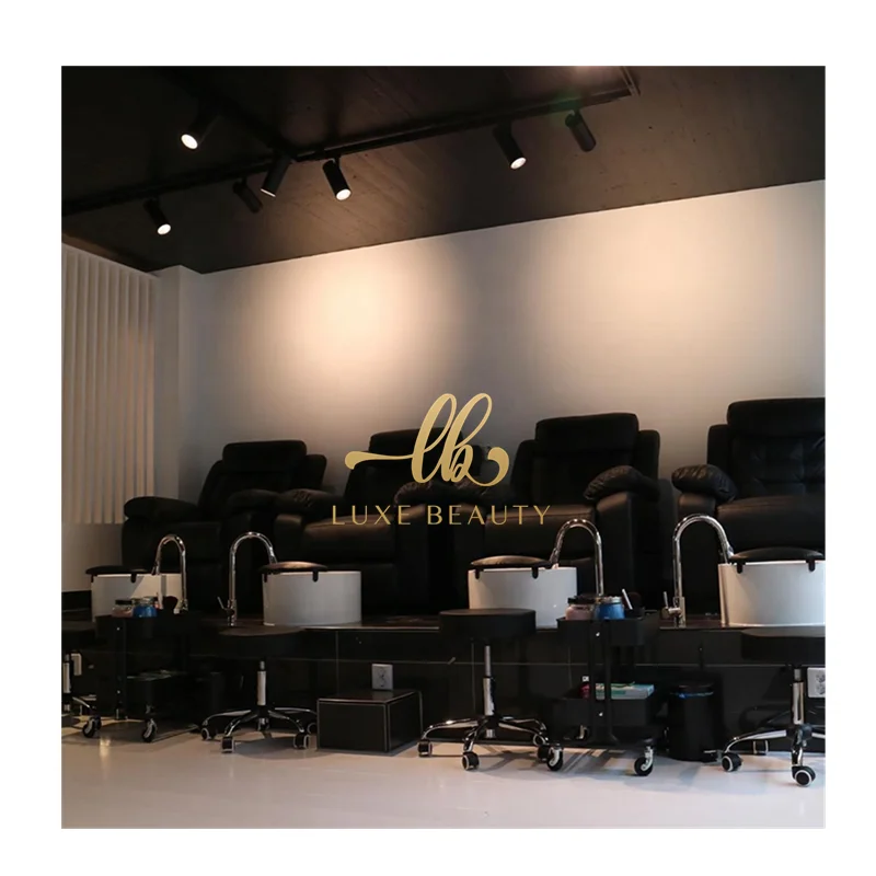 Customized Color New Design Pedicure Basin Station Beauty Salon Pedicure Chairs with Foot Massage Basin &Pedicure Stations use