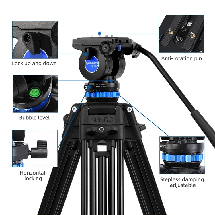 Free Shipping Professional Tripods Compact Digital Video Cameras Tripod System For Video Head-mounted Camcorder Tripod