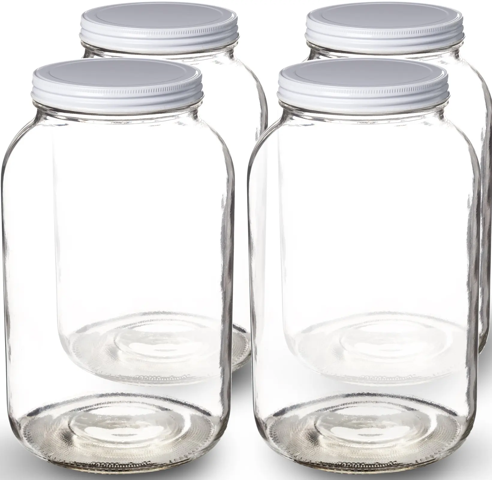 64oz and 50oz XL Mason Jar Glass with Sealed Lid