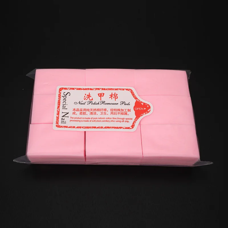 540 Pcs Disposable Nail Wipes Nail Polish Remover Lint Free Cotton Soft Pads for Acrylic Gel Nail Art Finger Toenail Care
