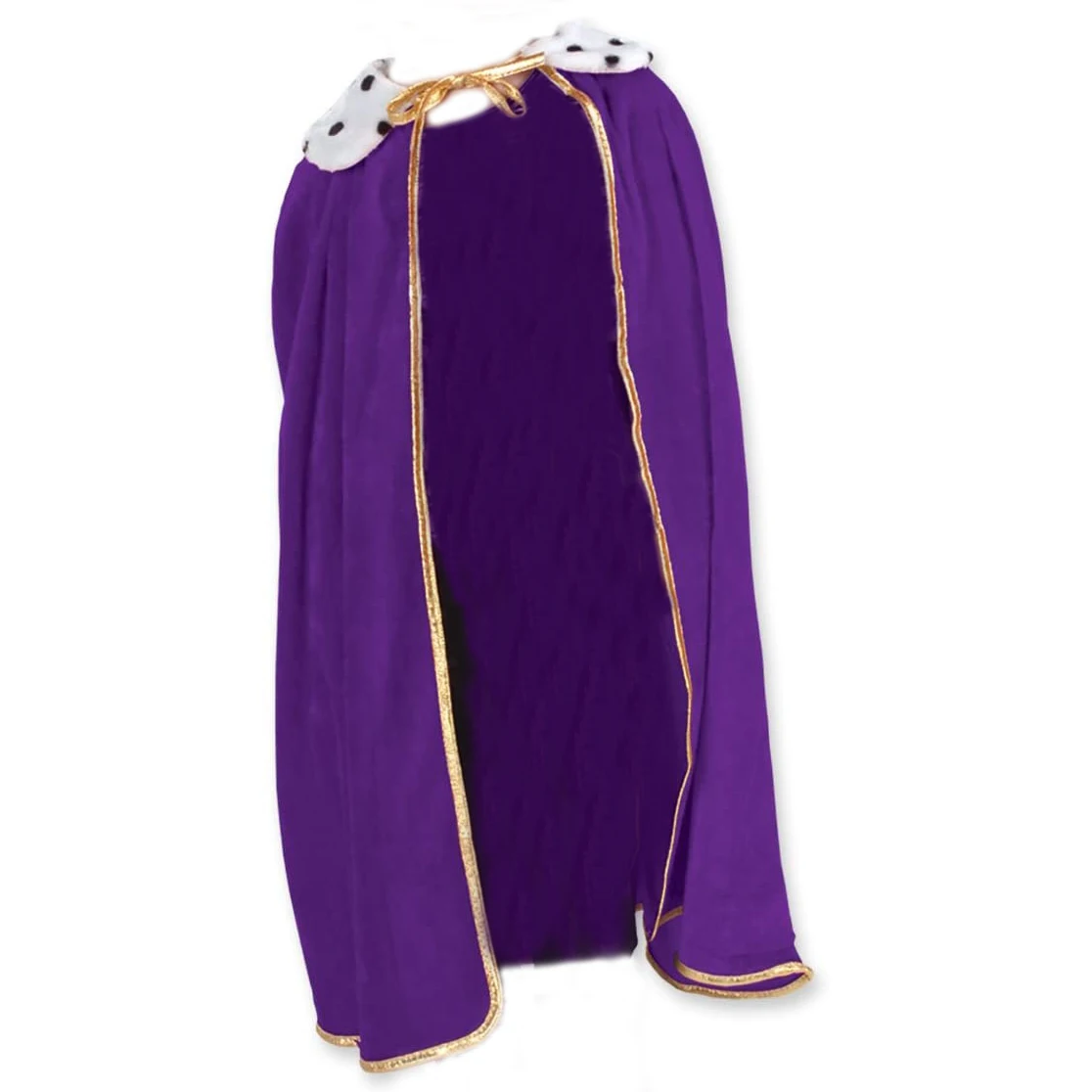 CAPE-0116 Halloween Child Kids red purple long King Queen Cape Robe