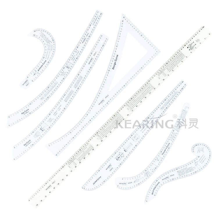 Белый набор кривых Kearing для шитья по индивидуальному заказу и модного дизайна # FCS-KIT