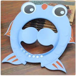 Детский продукт для мытья волос в форме рыбы, защитная шапочка для душа, шампуня