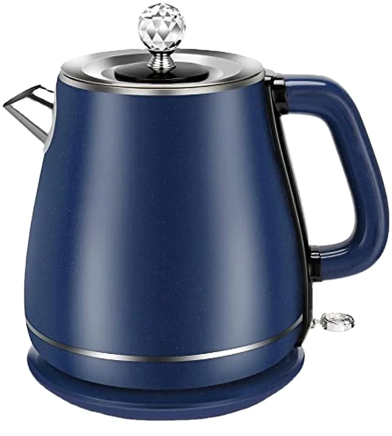 Electric Kettles Stainless Steel for Boiling Water Double Wall Hot Water Boiler Heater, Cool Touch Electric Teapot