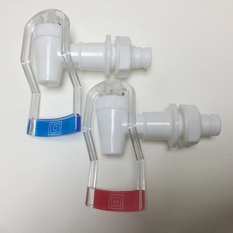 Factory direct drinking fountains faucet push cup plastic nipple PP transparent water valve universal repair parts