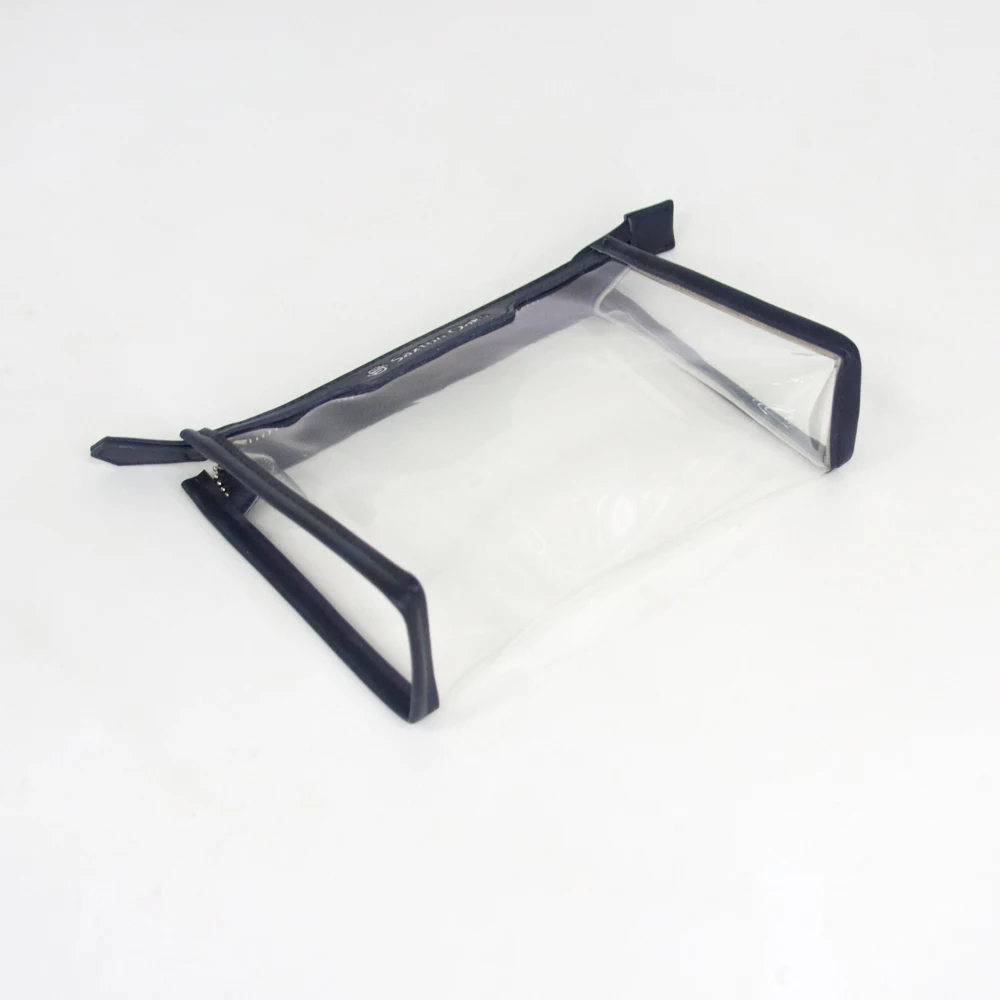 Private Label Travel Transparent Vinyl Waterproof Zipper Cosmetic Bag Pouch Clear TPU PVC Toiletry Makeup Bag