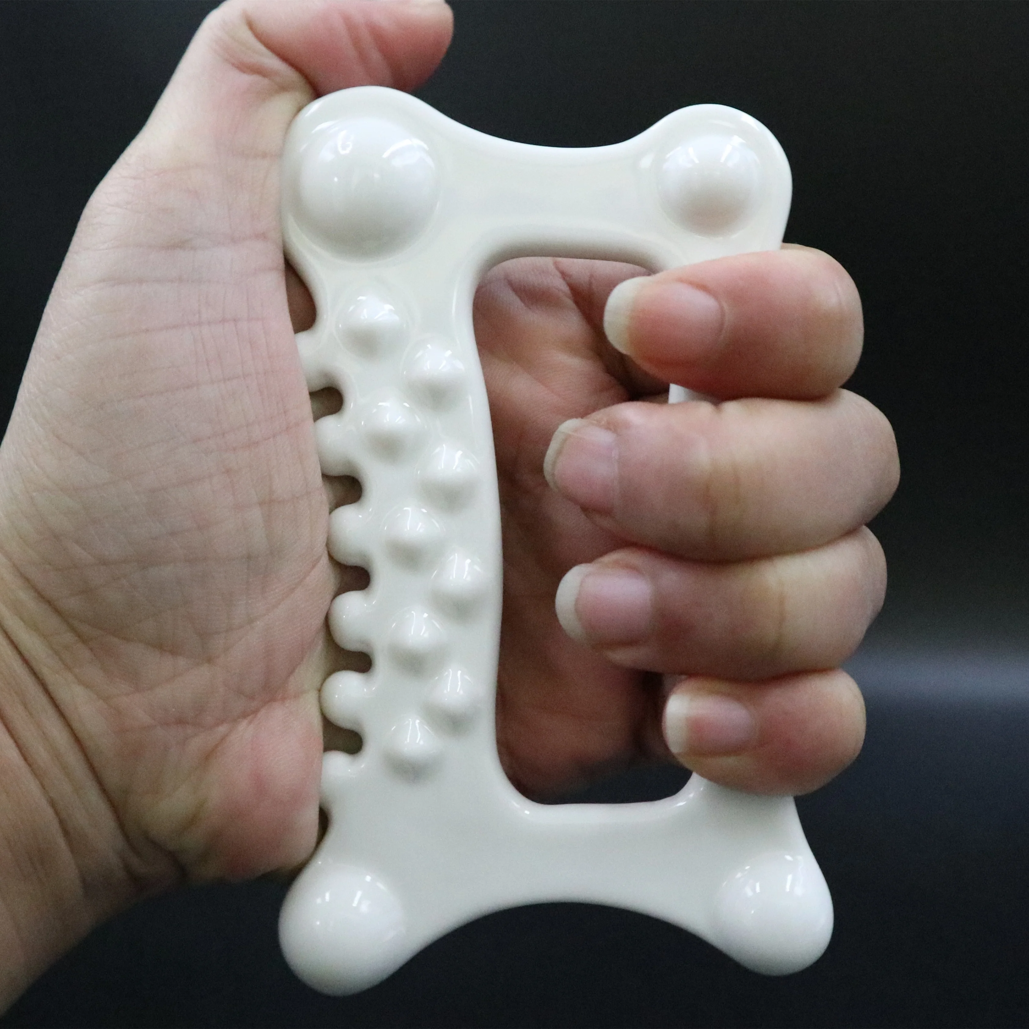 Popular New Design Ceramic Gua Sha Facial Tool Scraping Board Other Massage Products For Face, Eyes, Neck, Muscle Relaxing