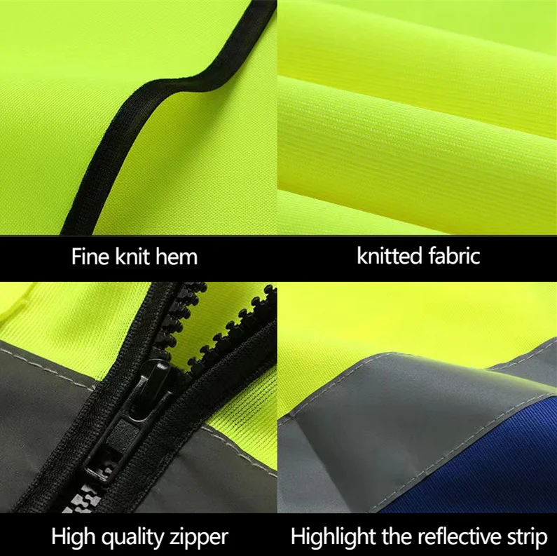 Wholesale OEM Polyester Customize Logo High Visibility Reflective Work Construction Safety Vest