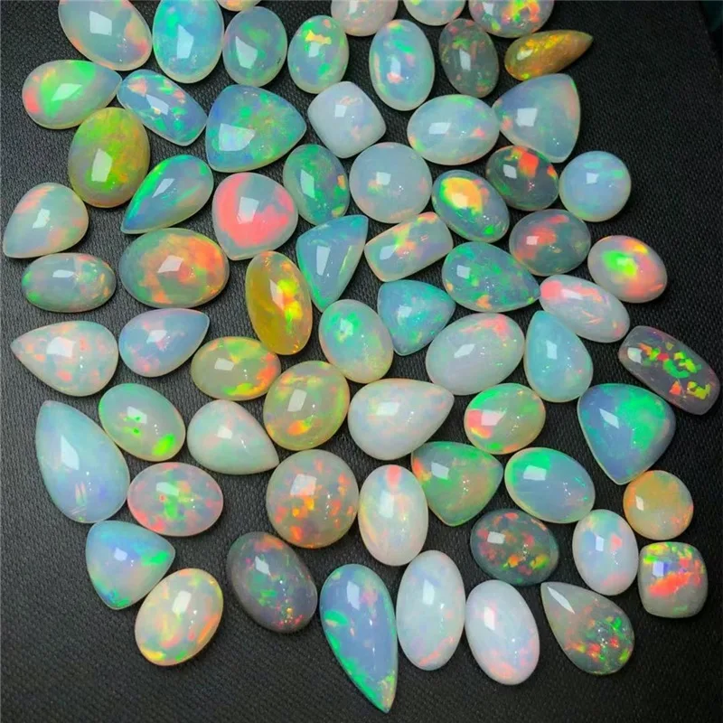 Shiny Loose Natural Opal Australian Opal Stone Crystal Mixed Shape for Sale Cabochon