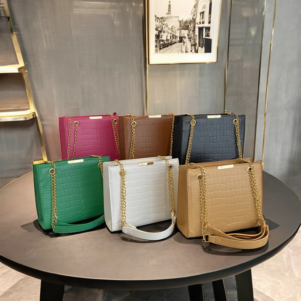 Китайские онлайн-рынки оптовая продажа женские сумки через плечо качественная сумка-мессенджер из искусственной кожи с узором крокодиловой