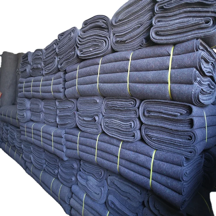 Factory Direct Sale Cheap High Quality 100% Recycle Badding Blanket Padded Felt Pad